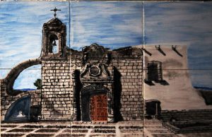 Monument, historical, artist, hand painted, ceramist, ceramic tile, Mercado, Mexico, Pasillo,